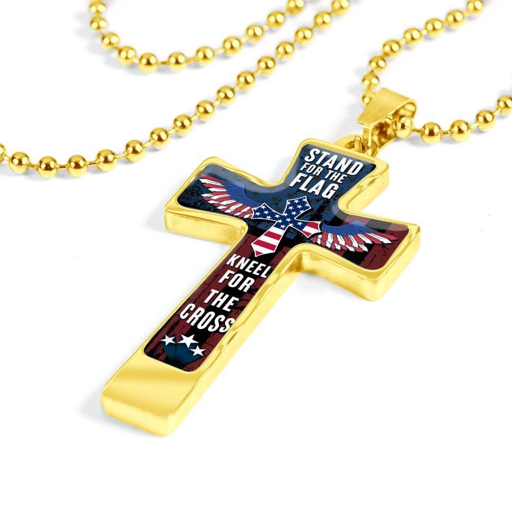 Stand For The Flag Kneel For The Cross, Necklace