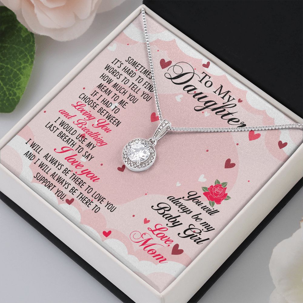 TO MY DAUGHTER BREATHING ETERNAL NECKLACE GIFT SET
