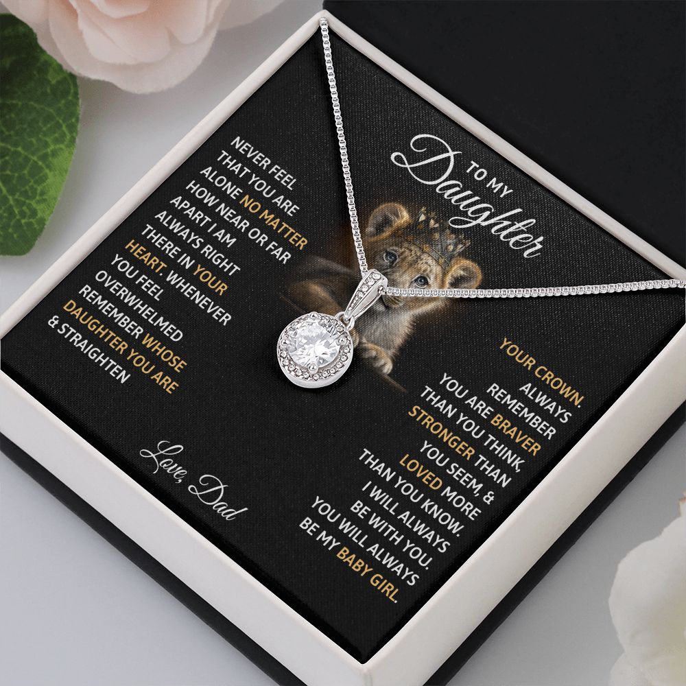 TO MY DAUGHTER BABY GIRL ETERNAL HOPE NECKLACE GIFT SET
