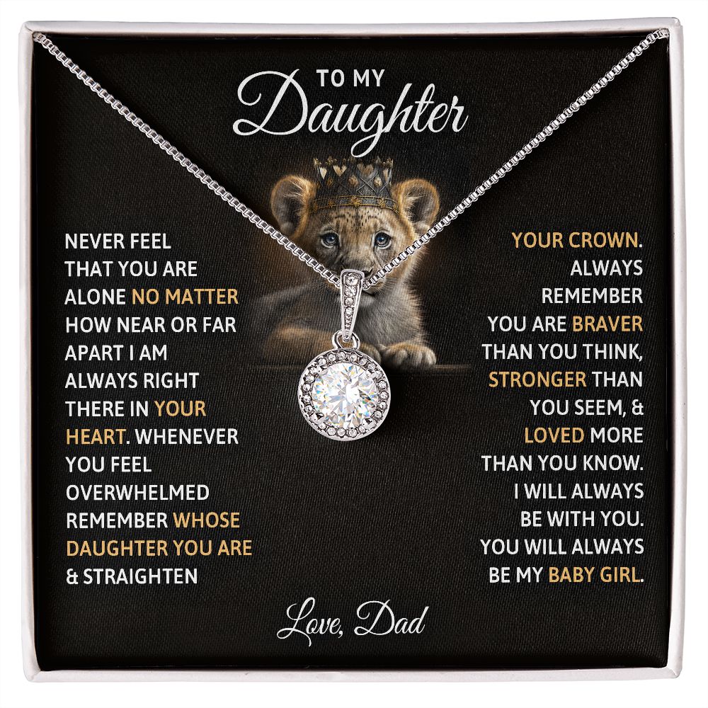 TO MY DAUGHTER BABY GIRL ETERNAL HOPE NECKLACE GIFT SET