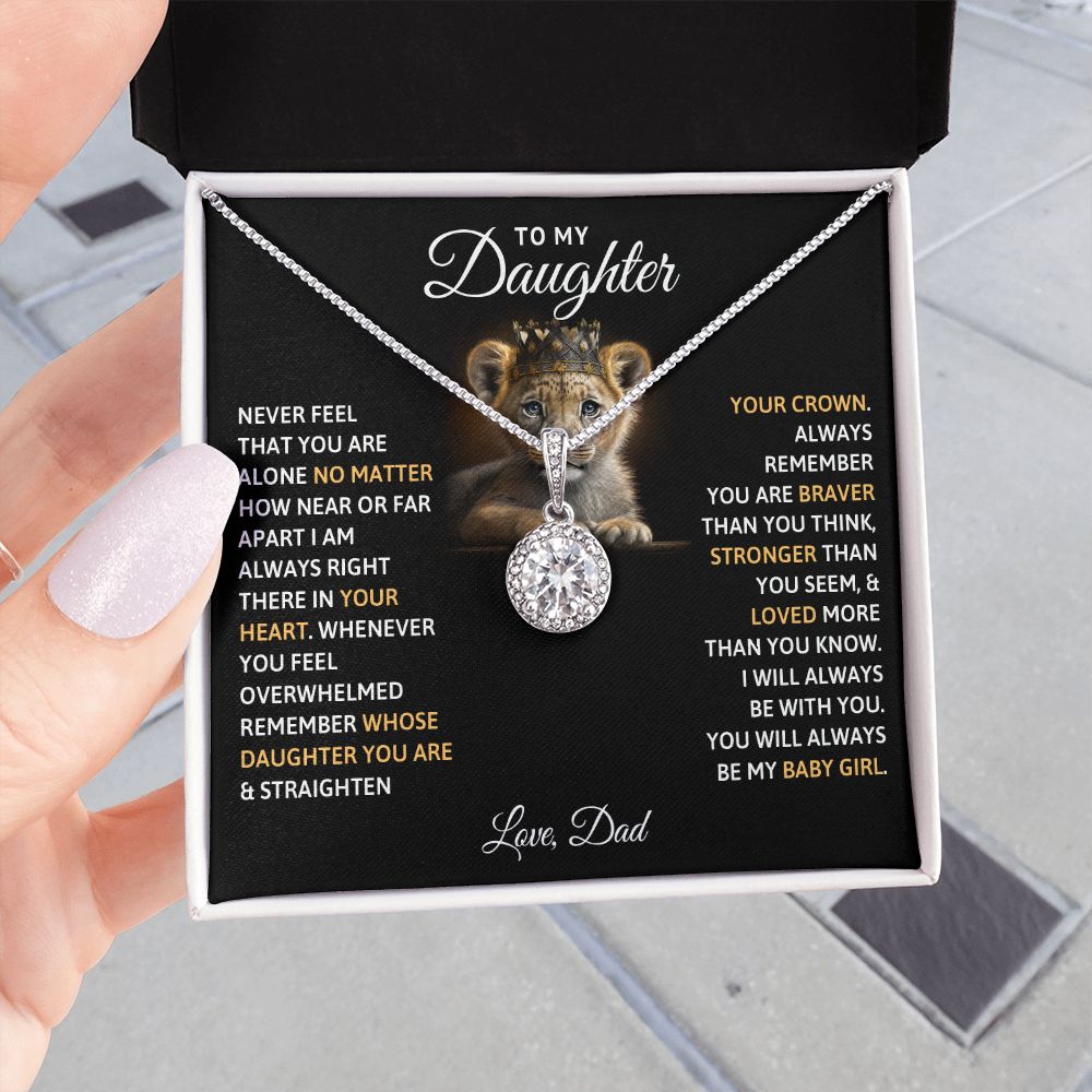 TO MY DAUGHTER BABY GIRL ETERNAL HOPE NECKLACE GIFT SET