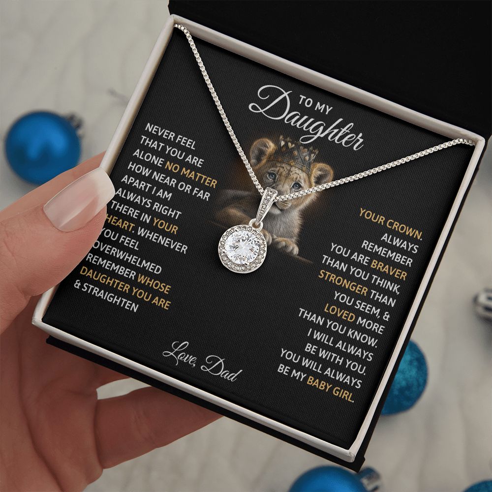 TO MY DAUGHTER BABY GIRL ETERNAL HOPE NECKLACE GIFT SET