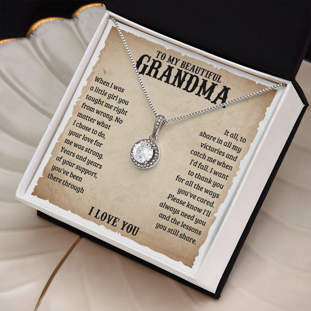 TO MY GRANDMA LESSONS ETERNAL HOPE NECKLACE GIFT SET