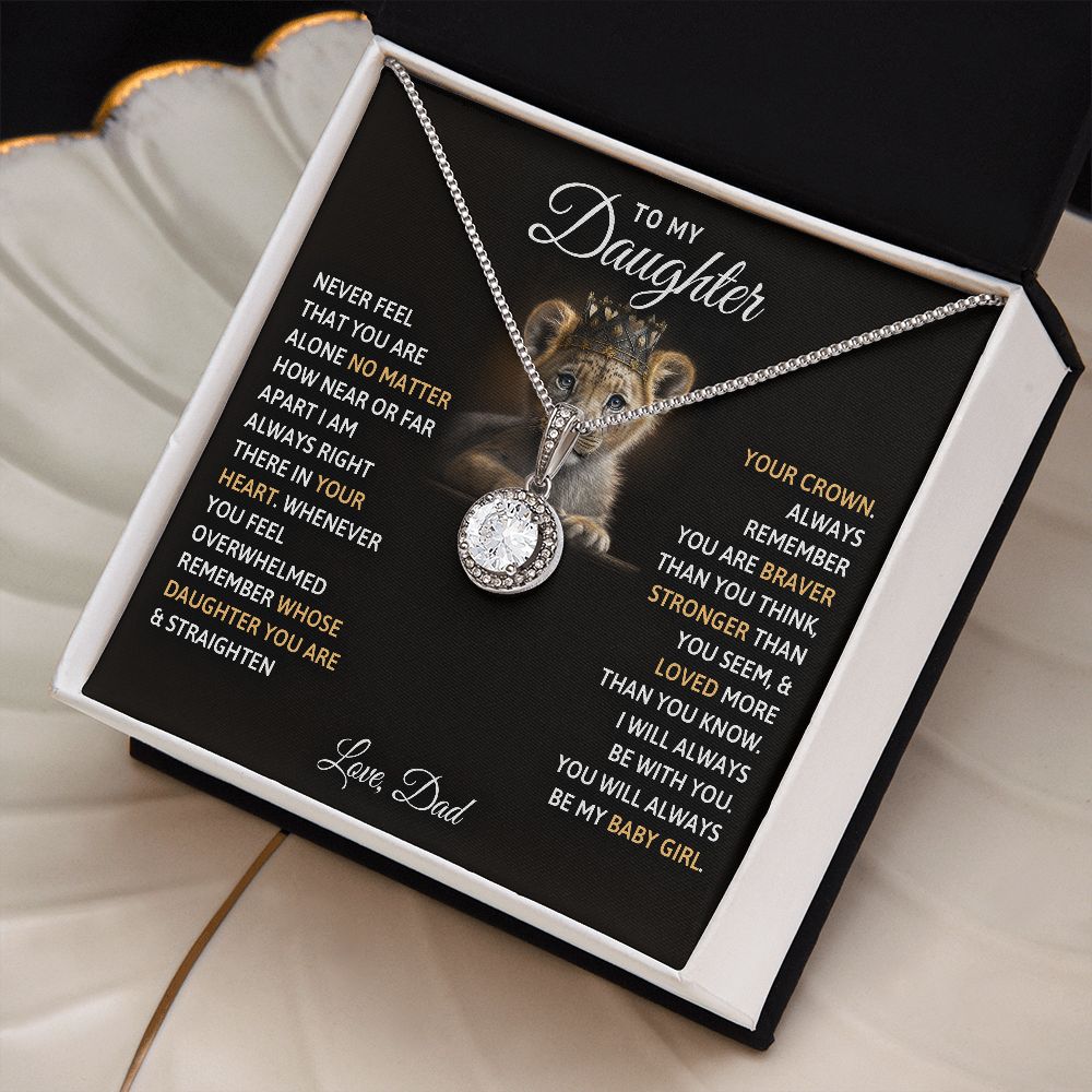 TO MY DAUGHTER BABY GIRL ETERNAL HOPE NECKLACE GIFT SET