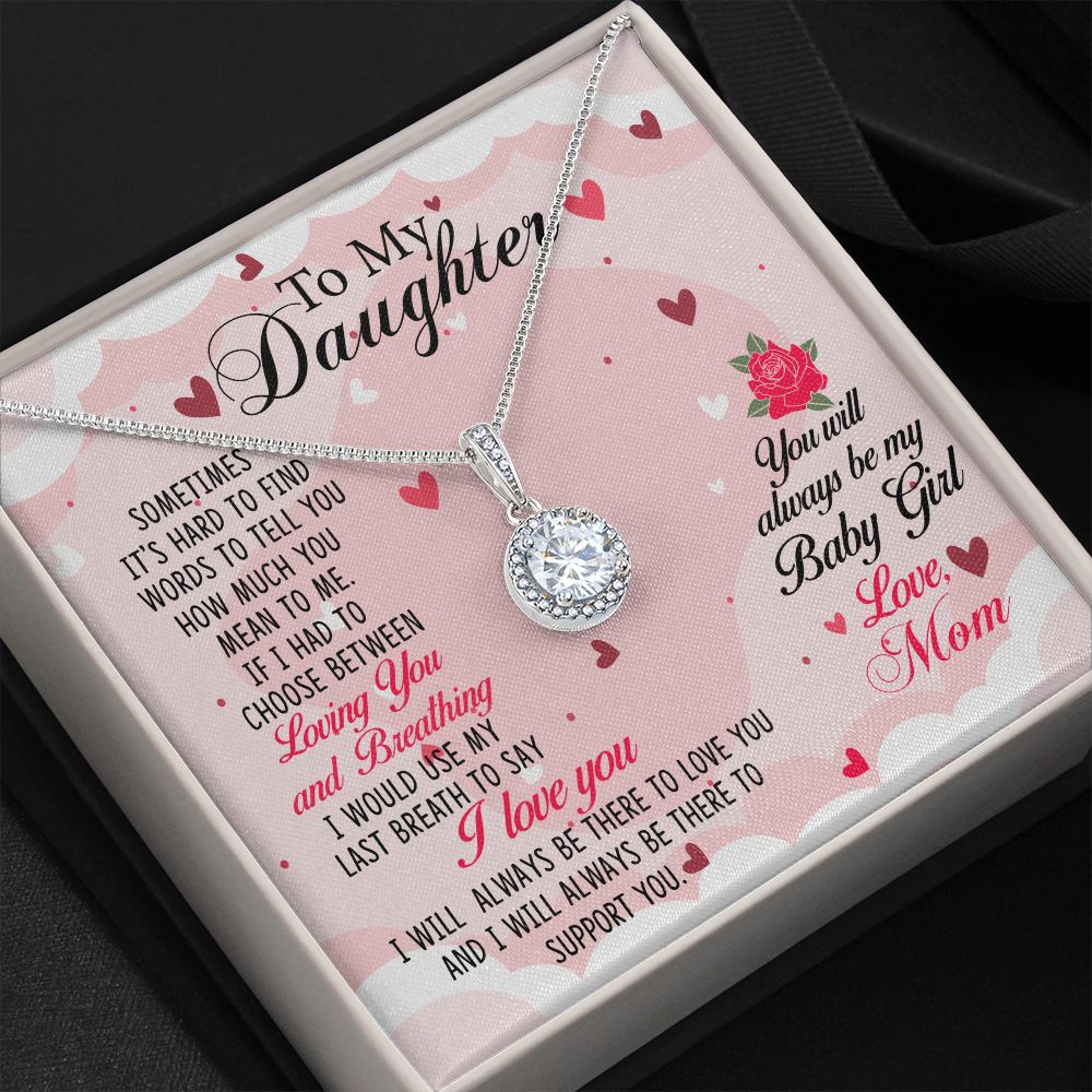 TO MY DAUGHTER BREATHING ETERNAL NECKLACE GIFT SET