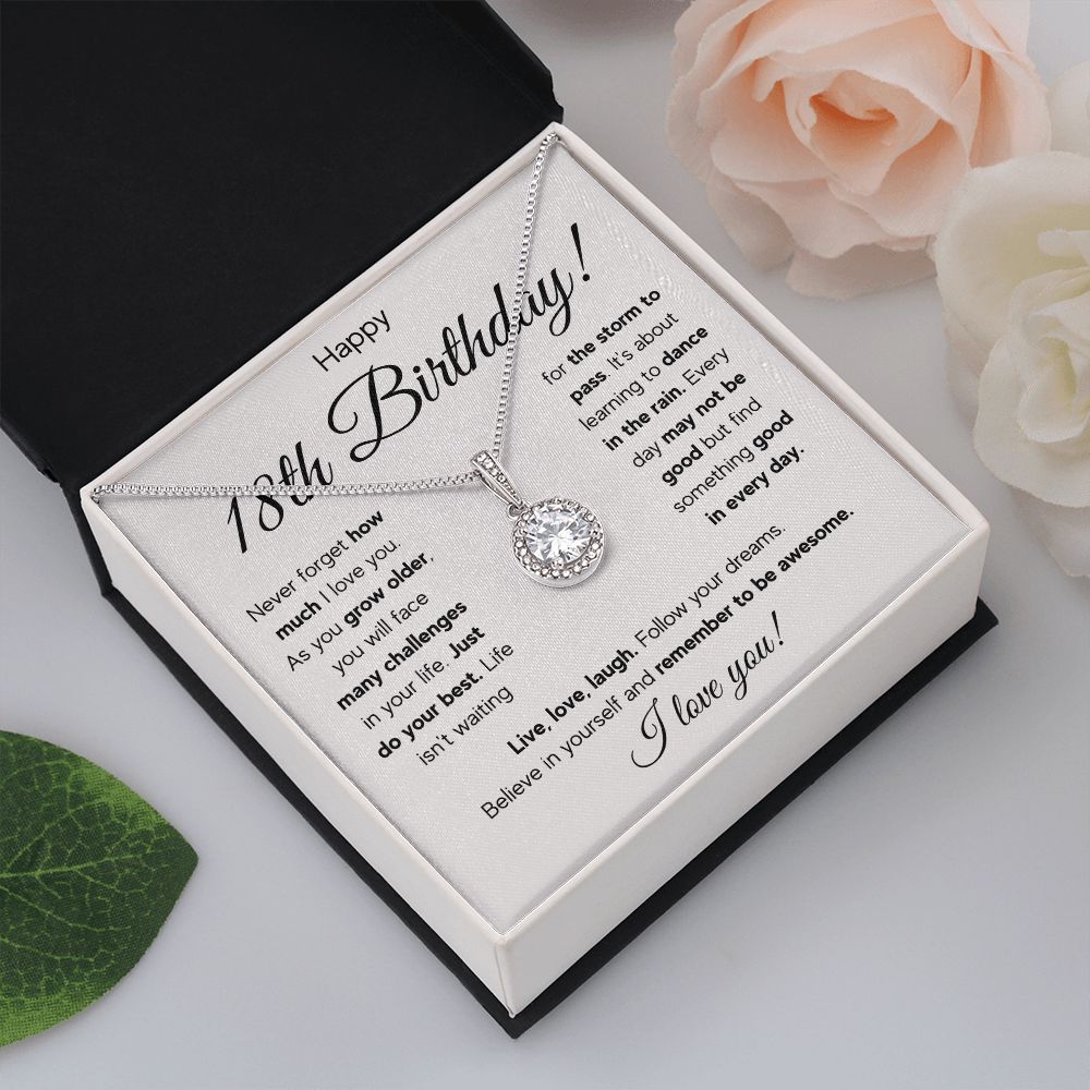 18TH BIRTHDAY STORM ETERNAL NECKLACE GIFT SET