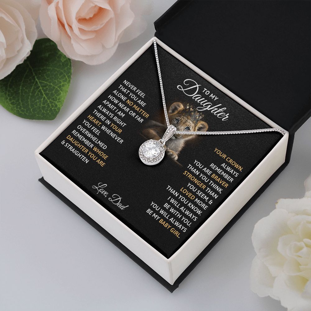 TO MY DAUGHTER BABY GIRL ETERNAL HOPE NECKLACE GIFT SET