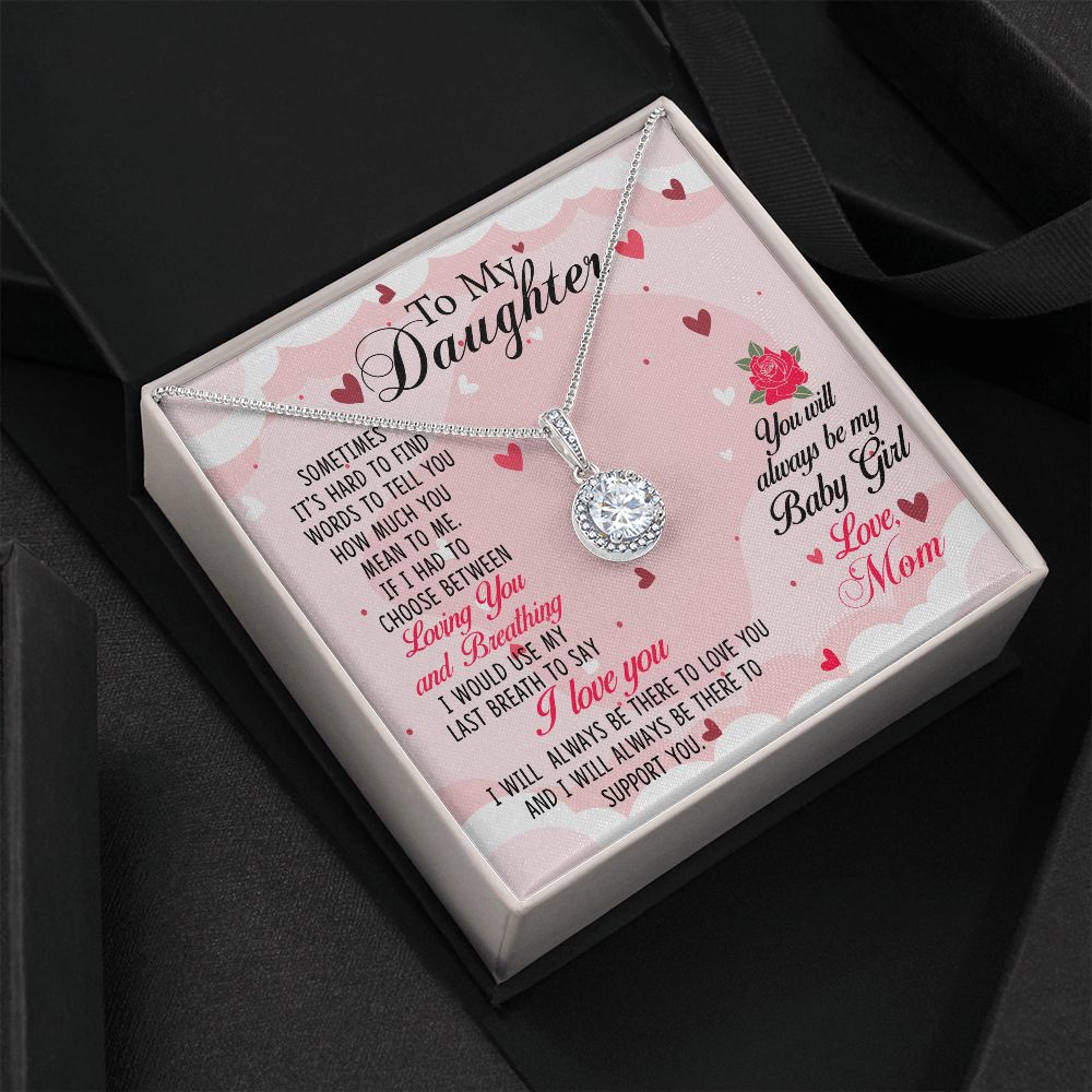 TO MY DAUGHTER BREATHING ETERNAL NECKLACE GIFT SET
