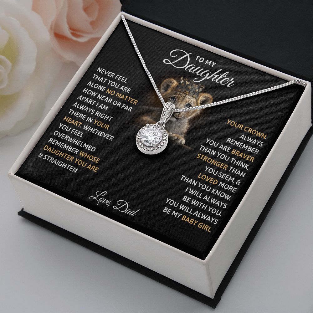 TO MY DAUGHTER BABY GIRL ETERNAL HOPE NECKLACE GIFT SET