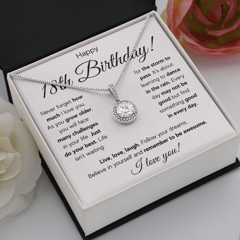 18TH BIRTHDAY STORM ETERNAL NECKLACE GIFT SET