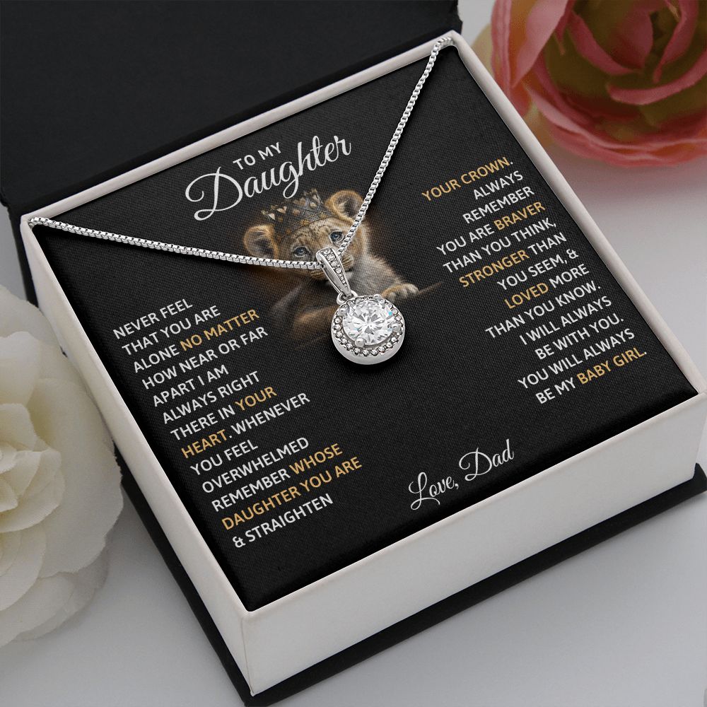 TO MY DAUGHTER BABY GIRL ETERNAL HOPE NECKLACE GIFT SET