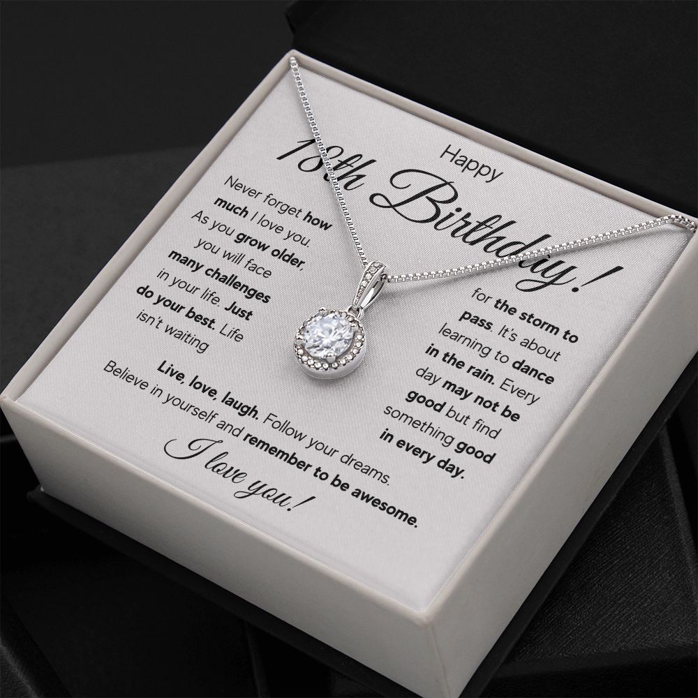 18TH BIRTHDAY STORM ETERNAL NECKLACE GIFT SET