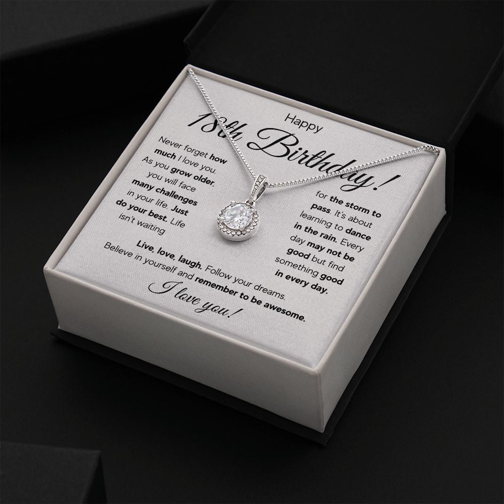 18TH BIRTHDAY STORM ETERNAL NECKLACE GIFT SET