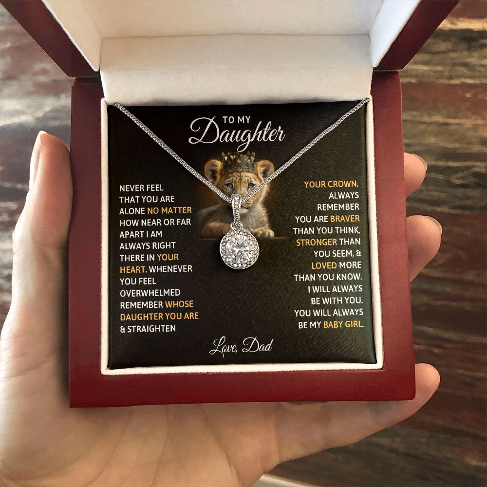 TO MY DAUGHTER BABY GIRL ETERNAL HOPE NECKLACE GIFT SET
