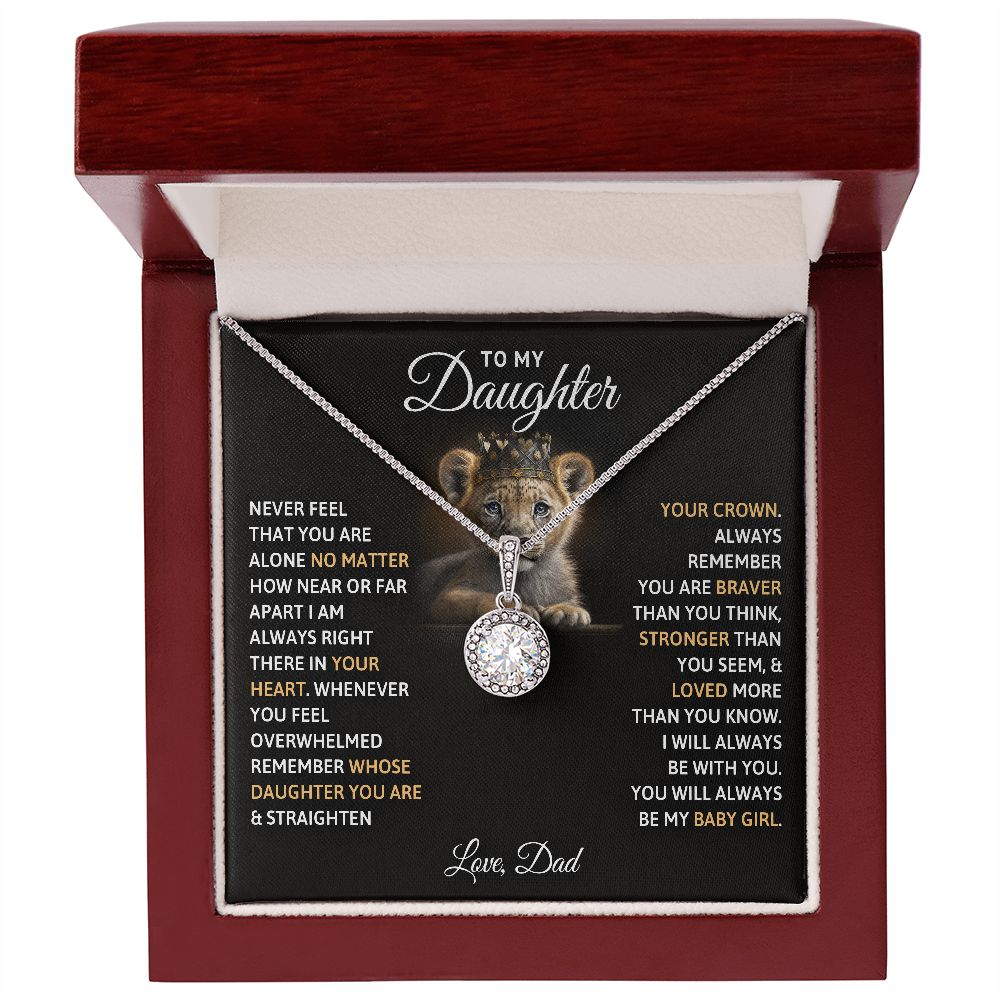 TO MY DAUGHTER BABY GIRL ETERNAL HOPE NECKLACE GIFT SET