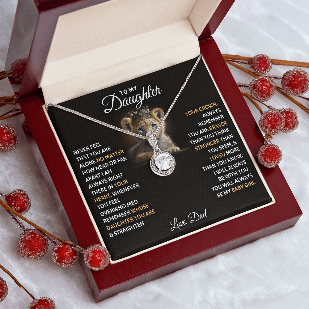 TO MY DAUGHTER BABY GIRL ETERNAL HOPE NECKLACE GIFT SET