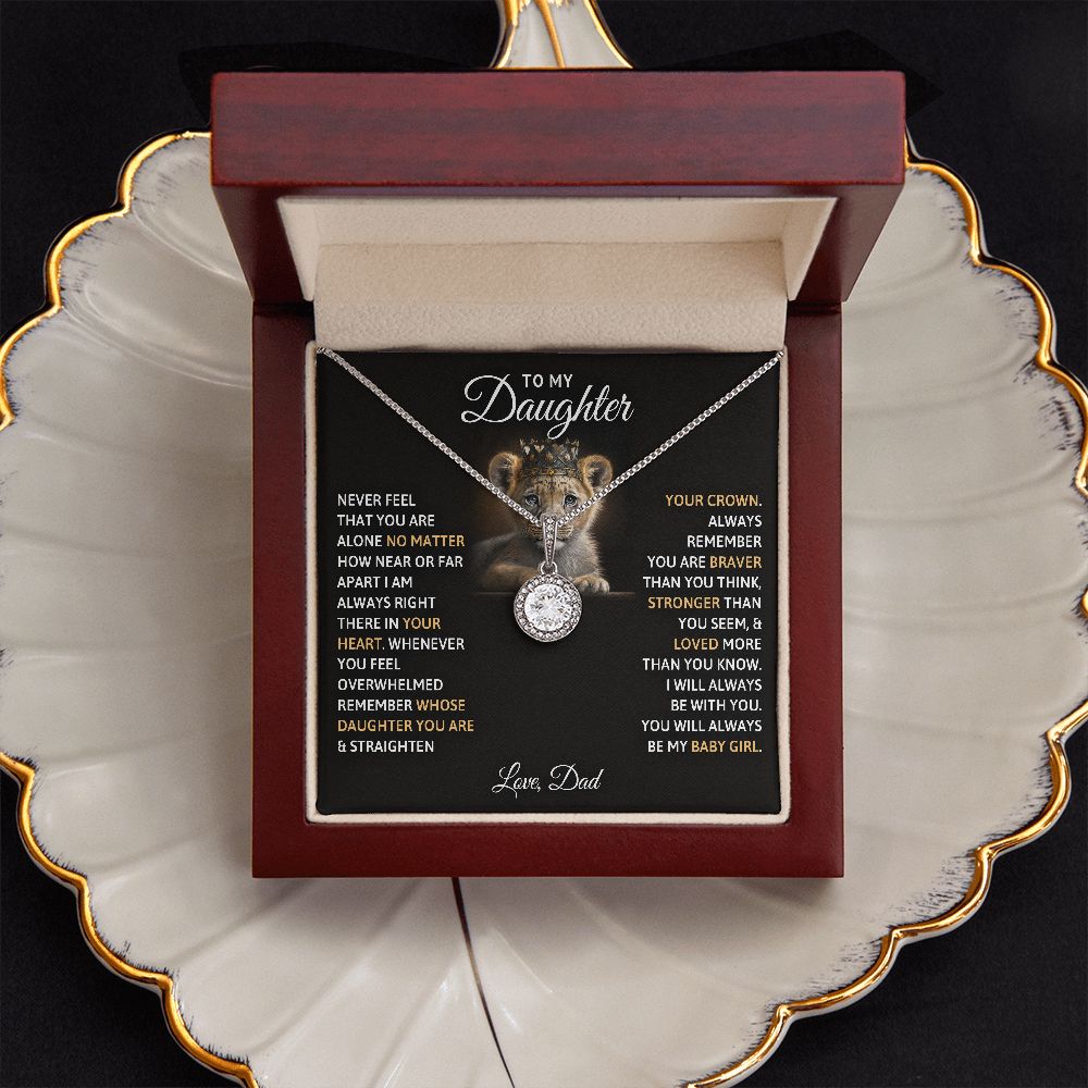 TO MY DAUGHTER BABY GIRL ETERNAL HOPE NECKLACE GIFT SET