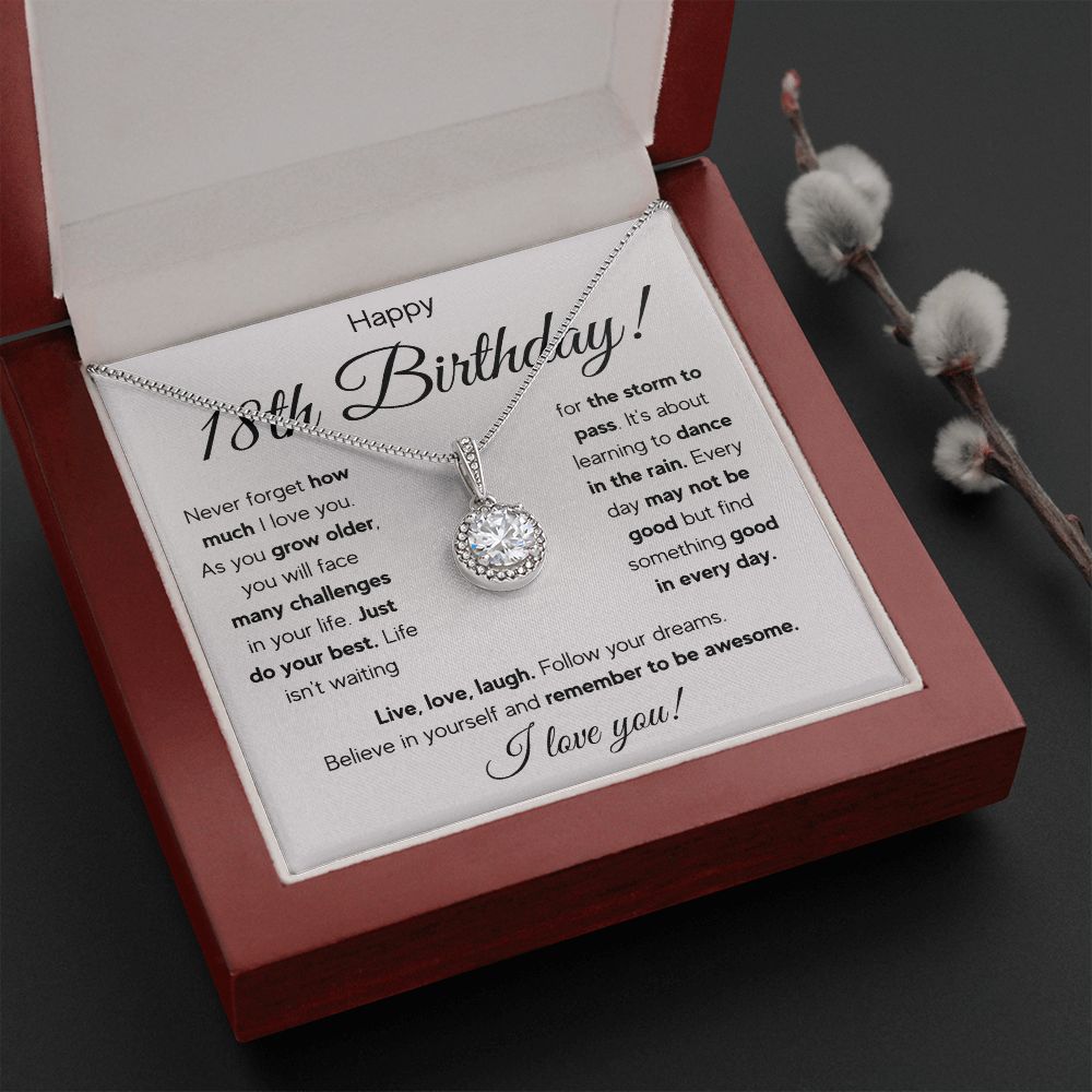 18TH BIRTHDAY STORM ETERNAL NECKLACE GIFT SET