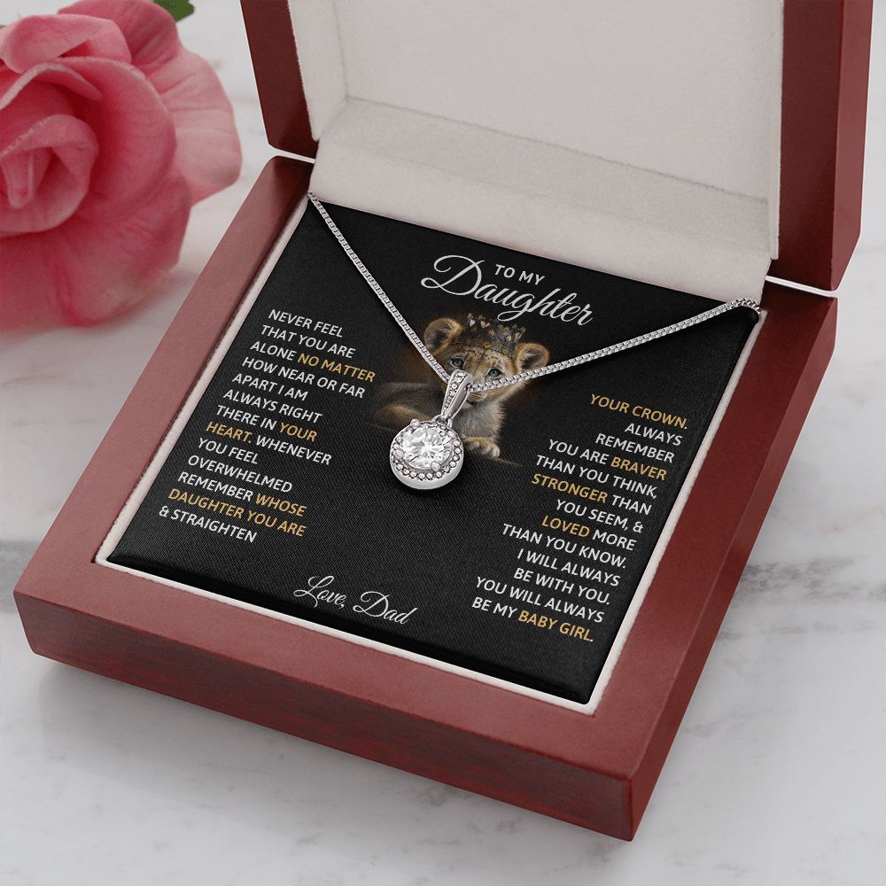 TO MY DAUGHTER BABY GIRL ETERNAL HOPE NECKLACE GIFT SET