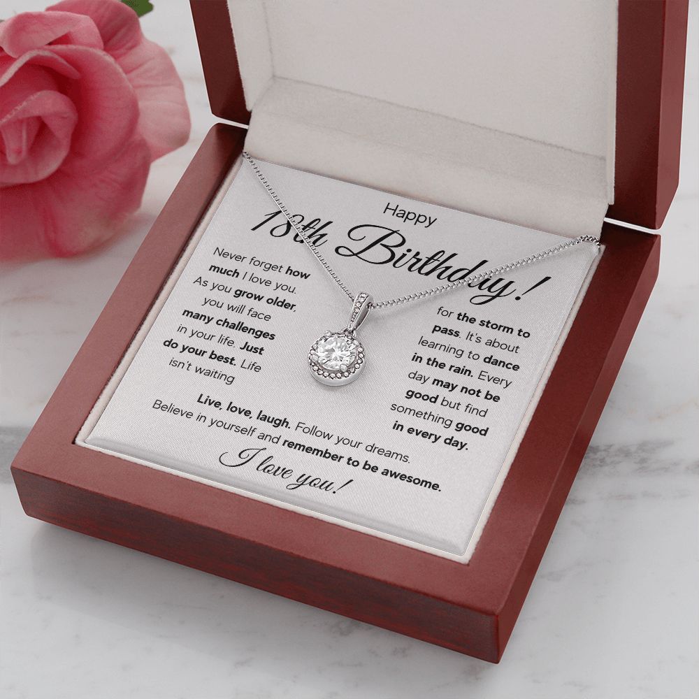 18TH BIRTHDAY STORM ETERNAL NECKLACE GIFT SET