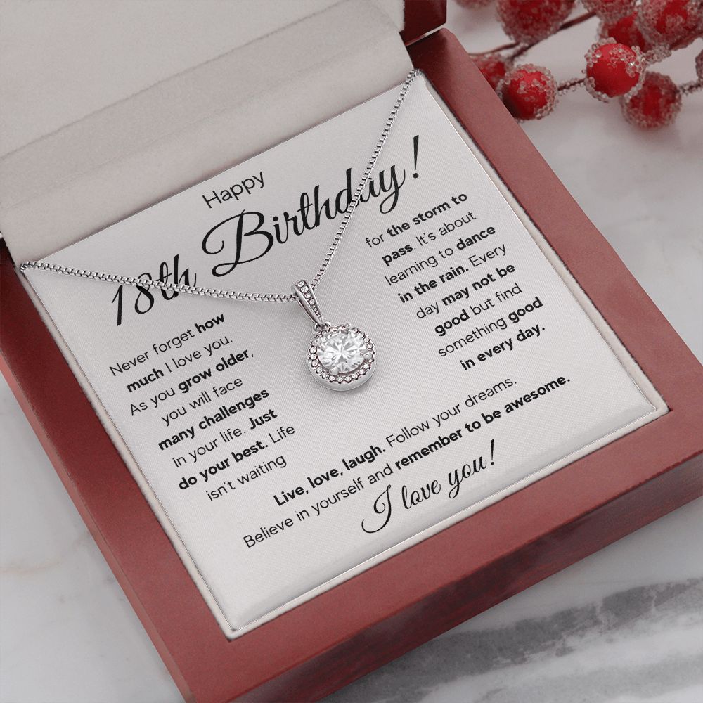 18TH BIRTHDAY STORM ETERNAL NECKLACE GIFT SET