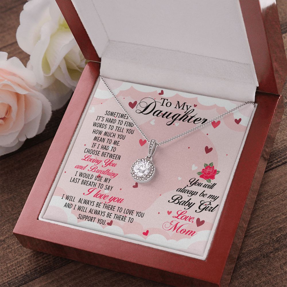 TO MY DAUGHTER BREATHING ETERNAL NECKLACE GIFT SET