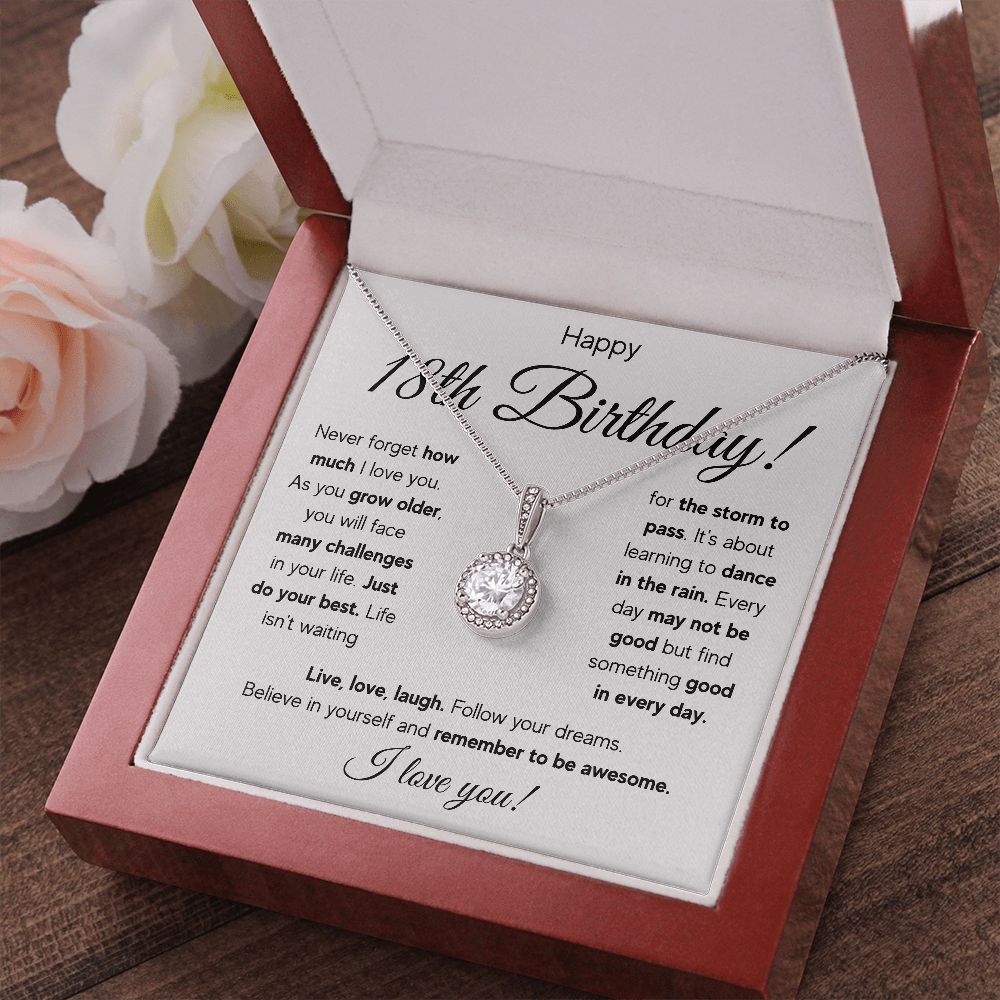 18TH BIRTHDAY STORM ETERNAL NECKLACE GIFT SET