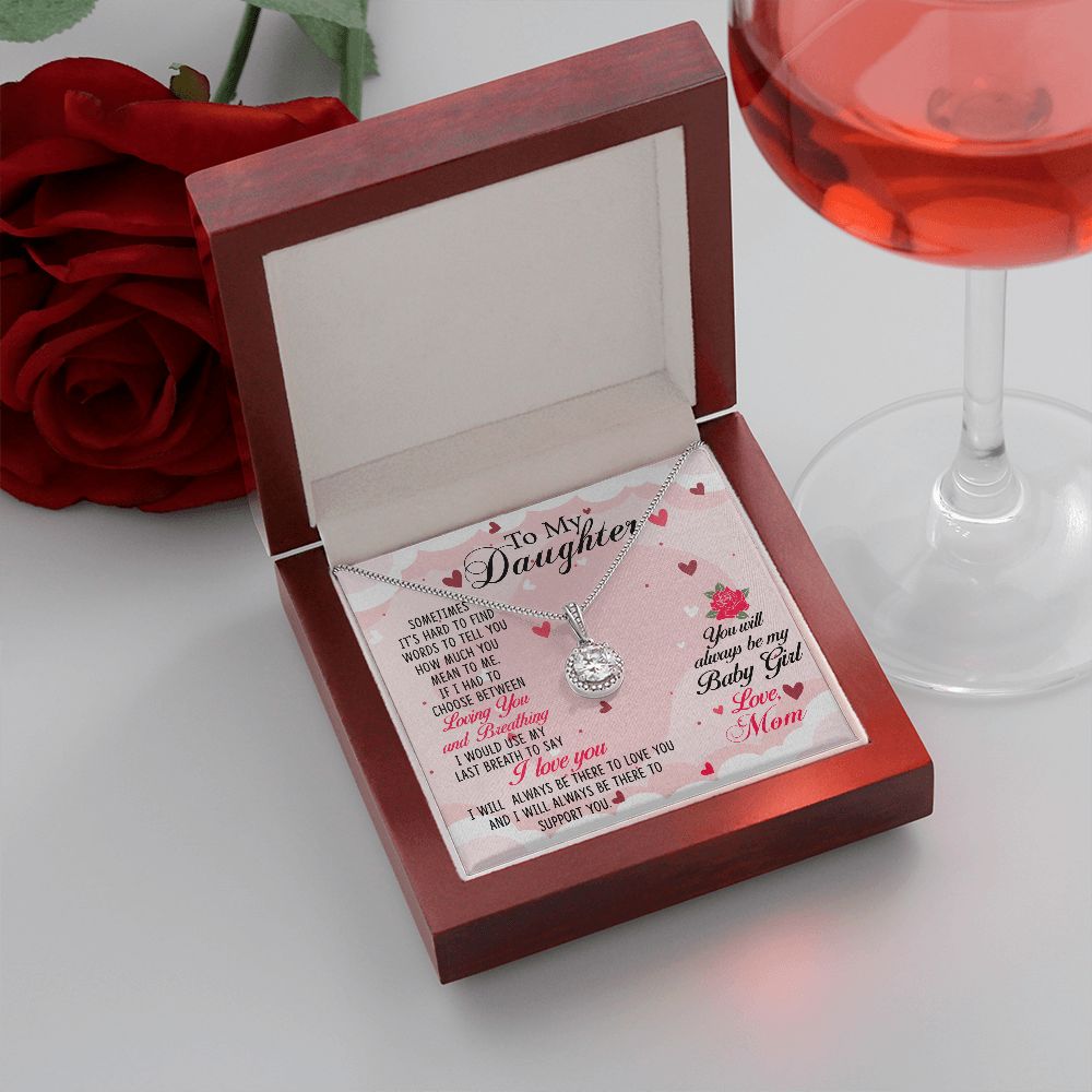 TO MY DAUGHTER BREATHING ETERNAL NECKLACE GIFT SET