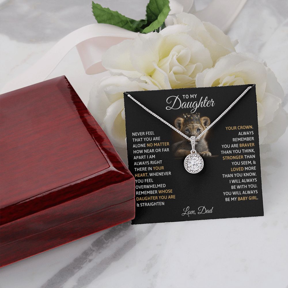 TO MY DAUGHTER BABY GIRL ETERNAL HOPE NECKLACE GIFT SET