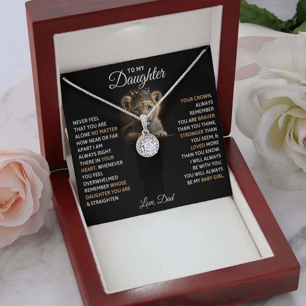 TO MY DAUGHTER BABY GIRL ETERNAL HOPE NECKLACE GIFT SET