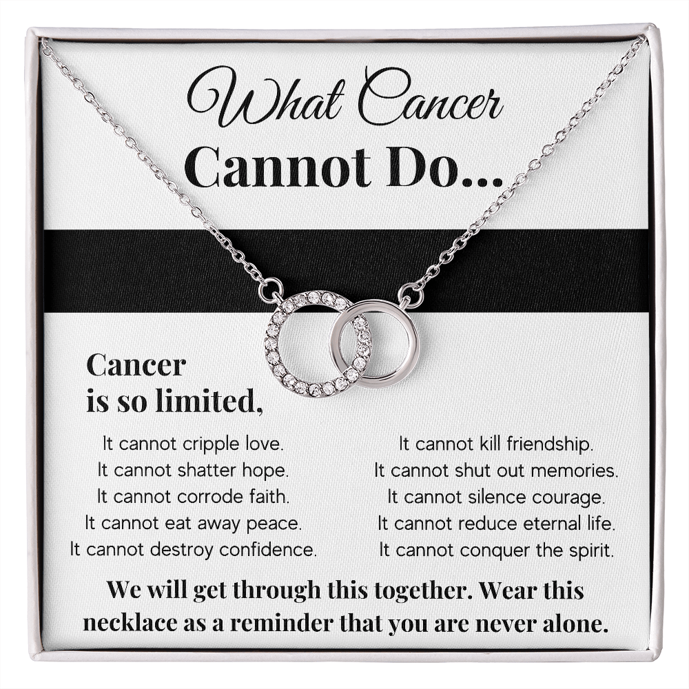 WHAT CANCER CANNOT DO PERFECT PAIR NECKLACE GIFT SET
