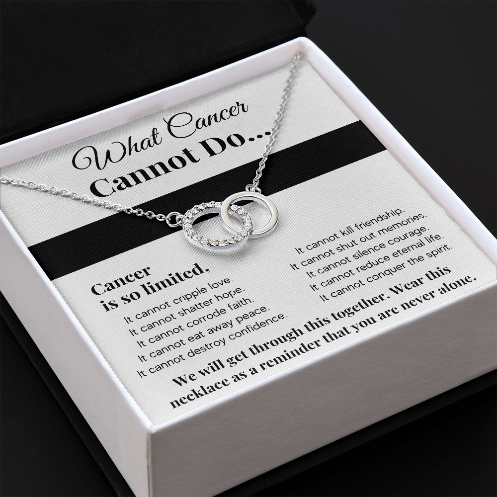 WHAT CANCER CANNOT DO PERFECT PAIR NECKLACE GIFT SET