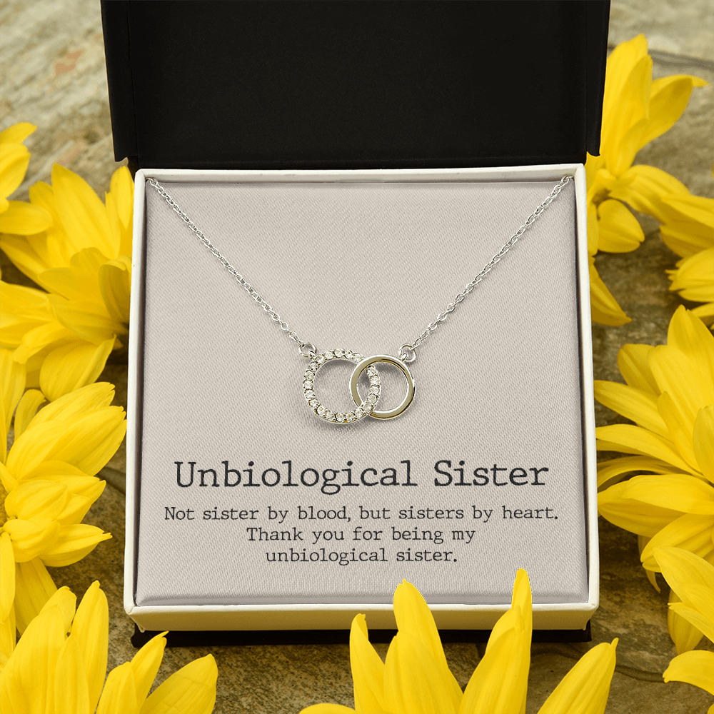 Heart - Unbiological Sister - Perfect Pair Necklace