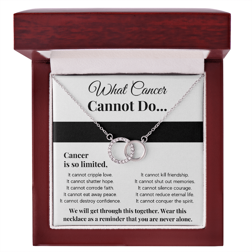 WHAT CANCER CANNOT DO PERFECT PAIR NECKLACE GIFT SET