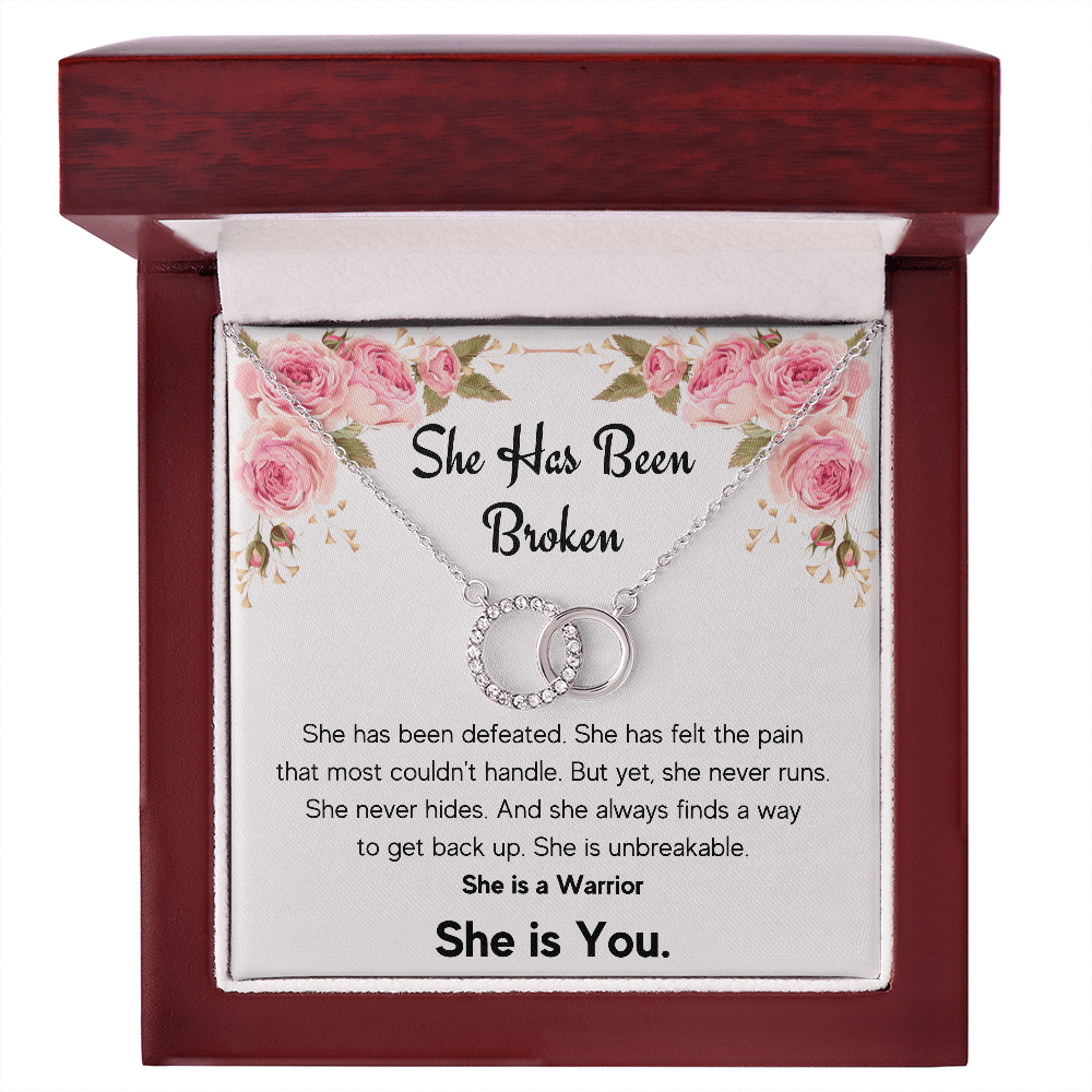 ENCOURAGEMENT SHE IS YOU PERFECT PAIR NECKLACE GIFT SET