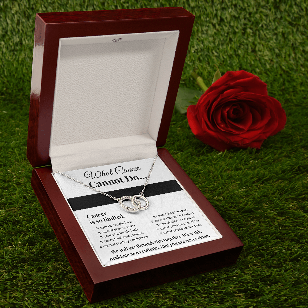 WHAT CANCER CANNOT DO PERFECT PAIR NECKLACE GIFT SET