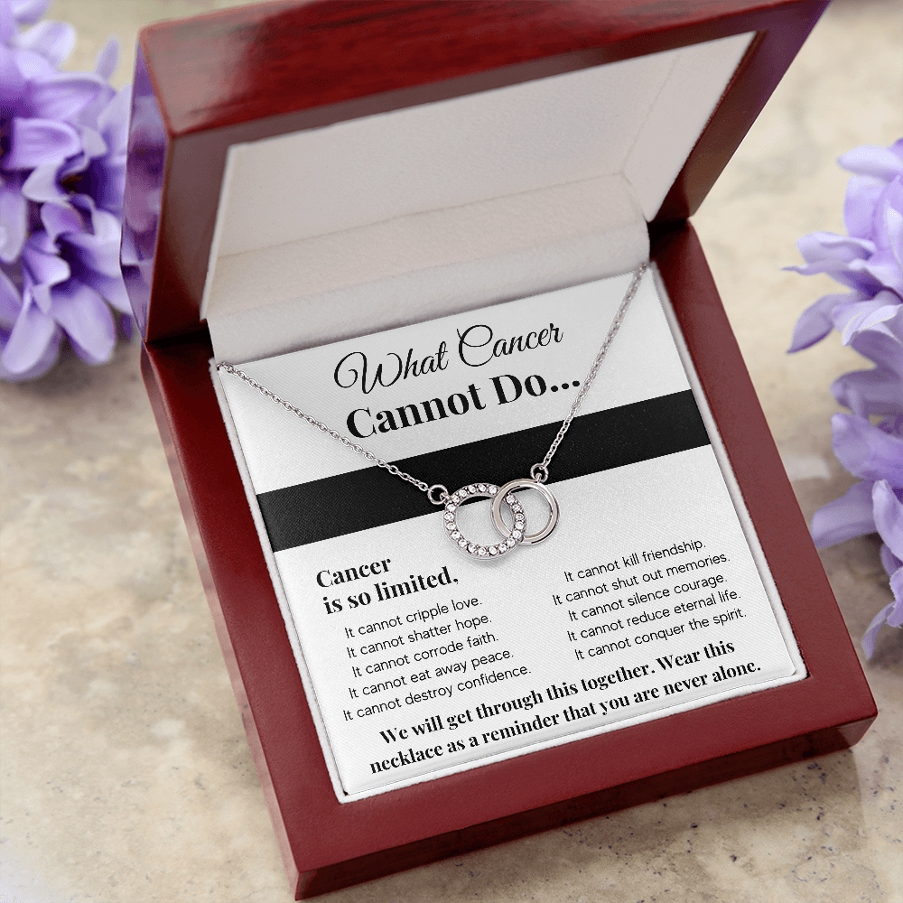 WHAT CANCER CANNOT DO PERFECT PAIR NECKLACE GIFT SET