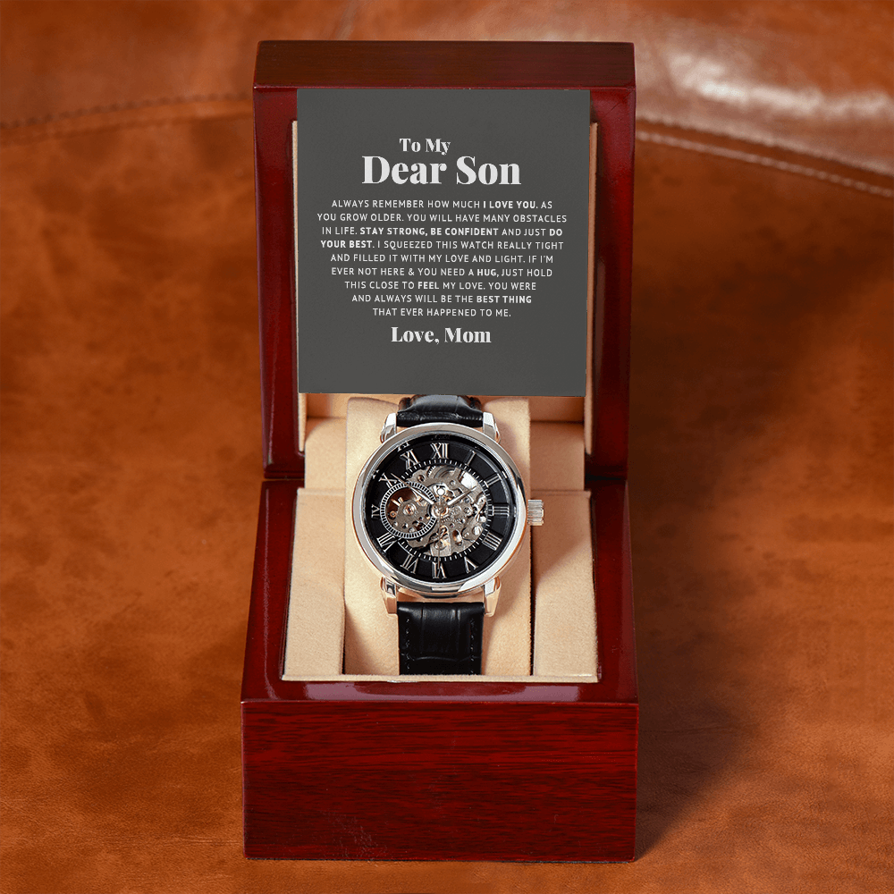 Dear Son - Mom - Love And Light - Openwork Watch