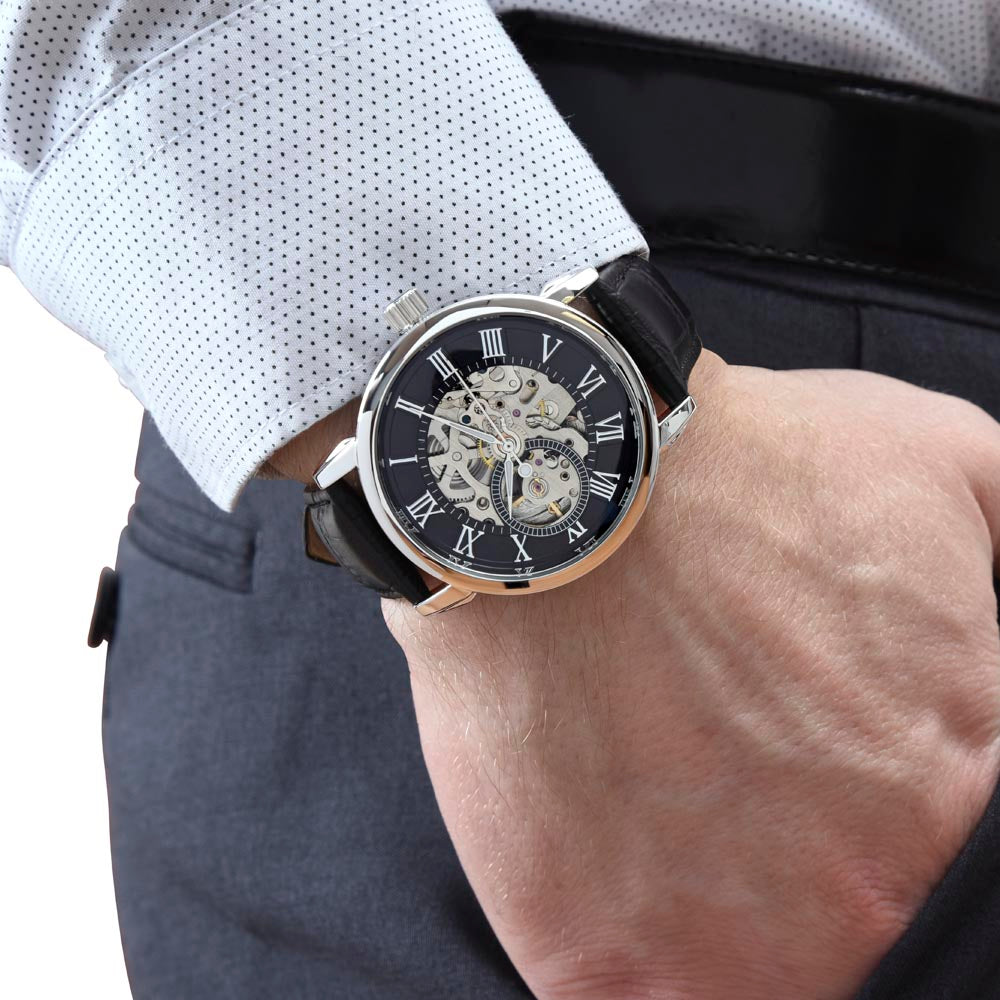 Bonus Dad - Stepson - Stepping In - Openwork Watch