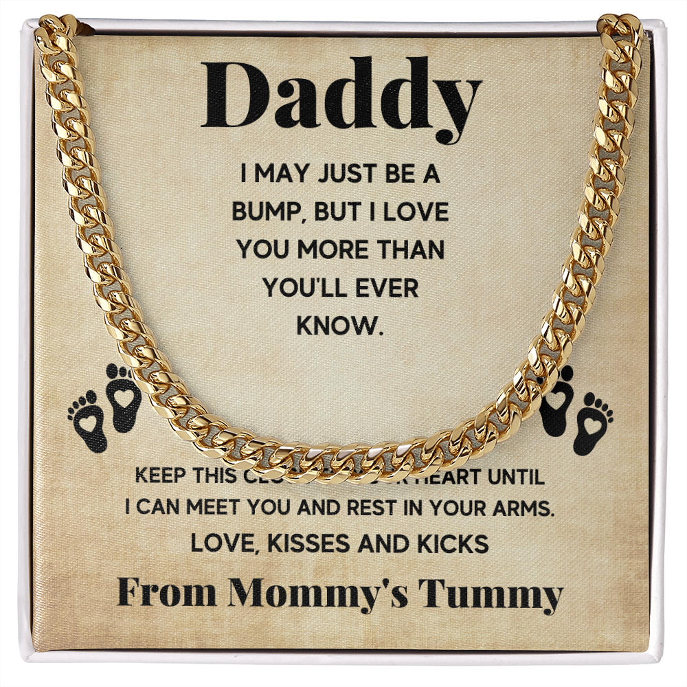 TO MY DADDY BUMP CUBAN LINK CHAIN