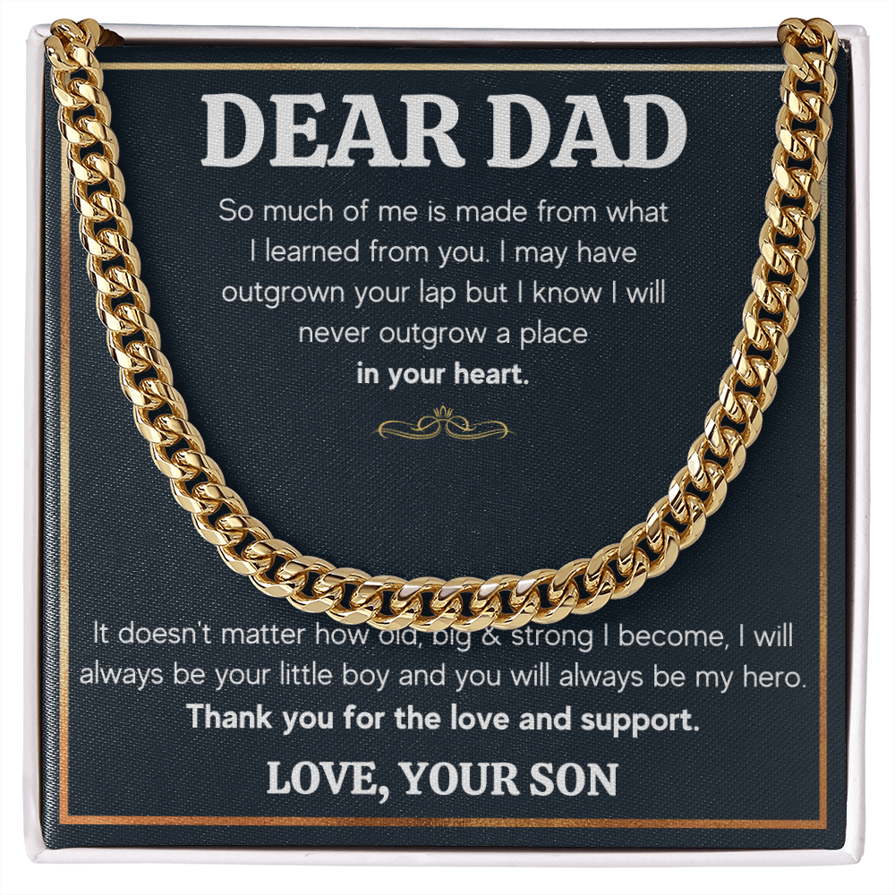 TO MY DAD OUTGROWN CUBAN LINK CHAIN