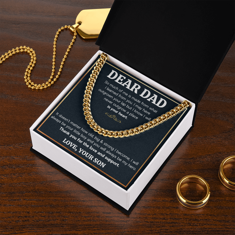 TO MY DAD OUTGROWN CUBAN LINK CHAIN