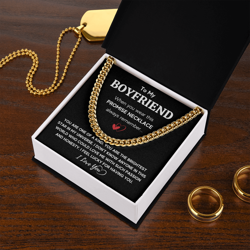 TO MY BOYFRIEND UNIVERSE CUBAN LINK CHAIN