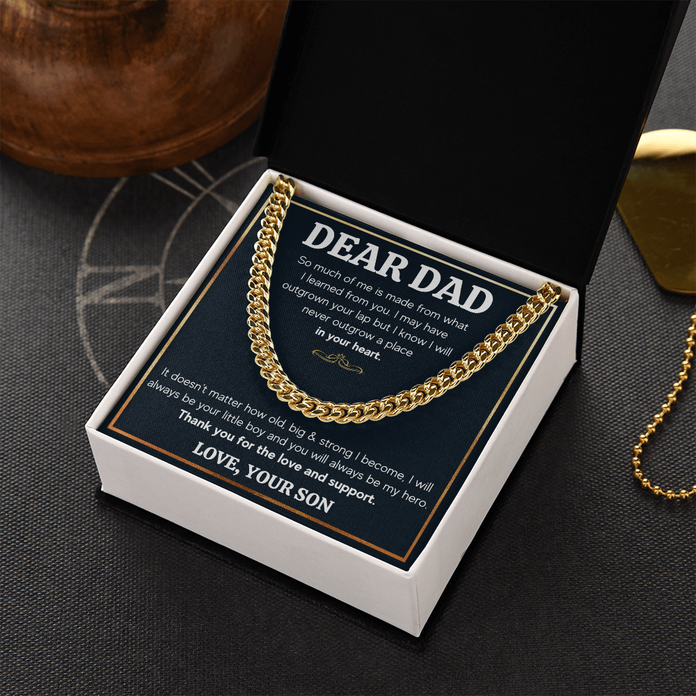 TO MY DAD OUTGROWN CUBAN LINK CHAIN
