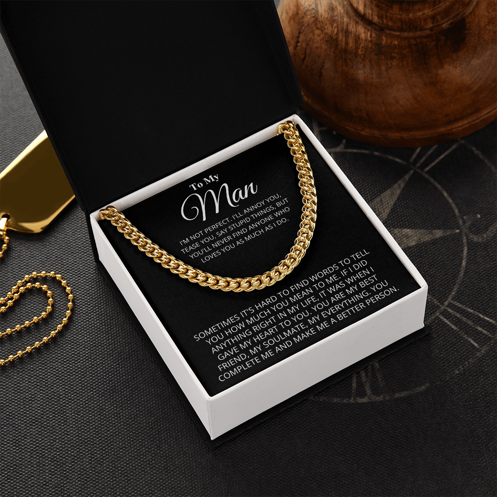 My Man - Better Person - Cuban Link Chain