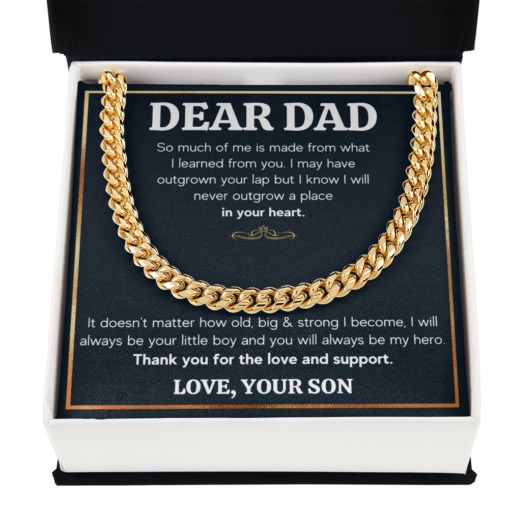 TO MY DAD OUTGROWN CUBAN LINK CHAIN