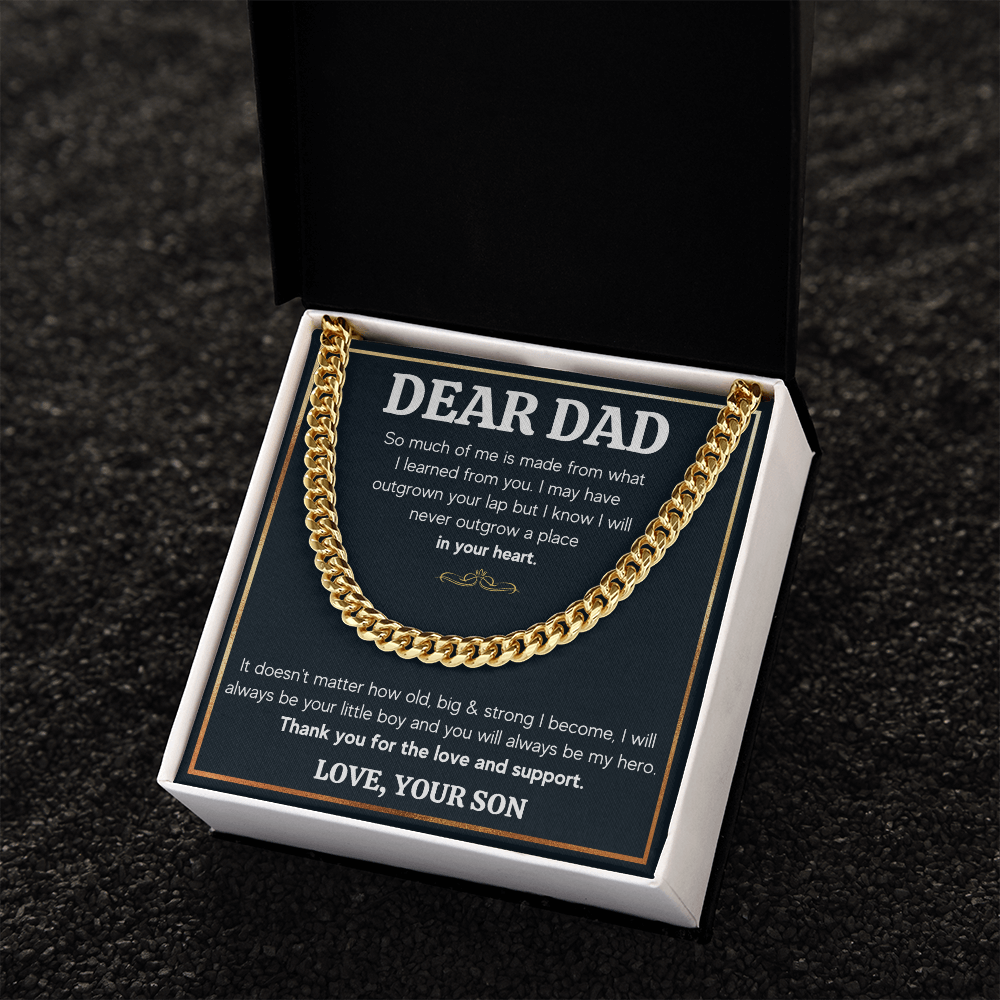 TO MY DAD OUTGROWN CUBAN LINK CHAIN