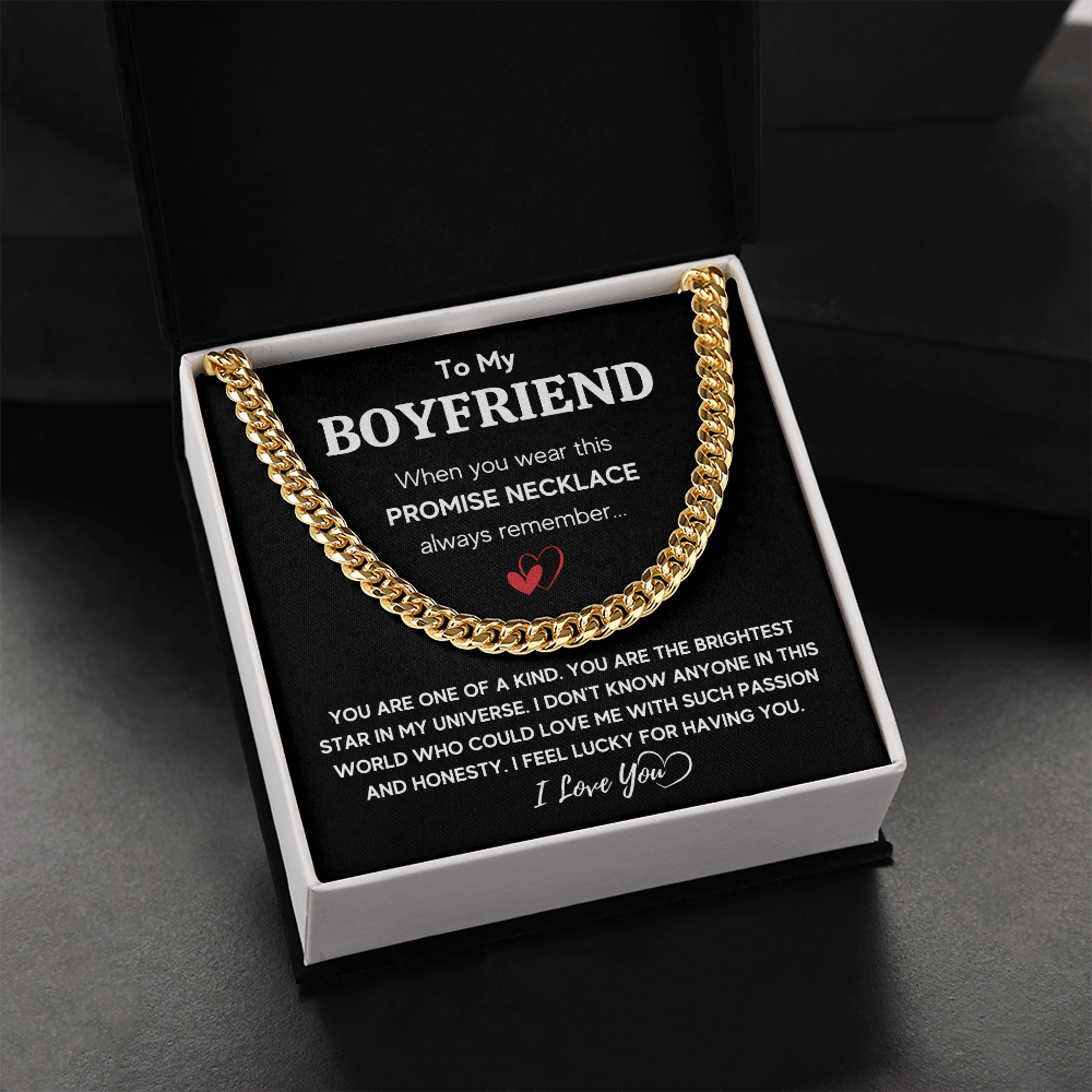 TO MY BOYFRIEND UNIVERSE CUBAN LINK CHAIN