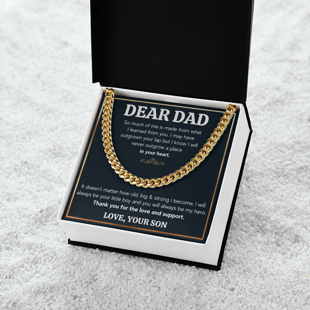 TO MY DAD OUTGROWN CUBAN LINK CHAIN