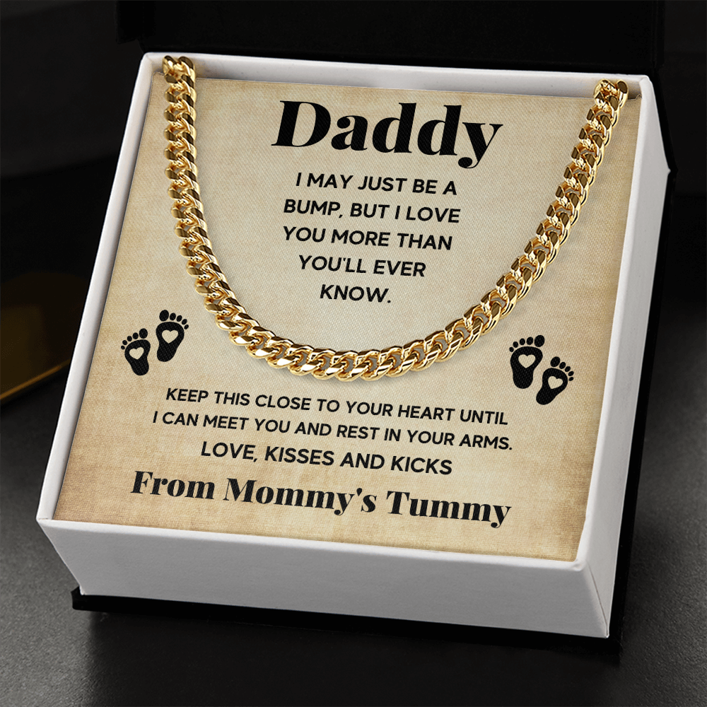 TO MY DADDY BUMP CUBAN LINK CHAIN